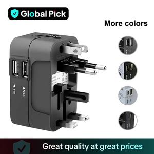 Multifunctional Plug Converter, Type-C & USB Port Plug Adapter, Universal Socket Converter for Home Office Travel, USB Ports Socket