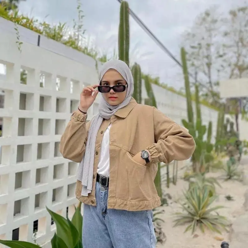 JAKET JEANS VINTAGE OUTER OVERSIZE WANITA PREMIUM MURAH FASHIONABLE COD