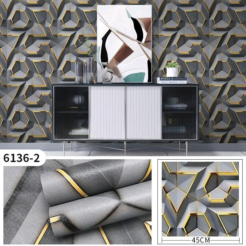 PROMO TERBATAS BELI 3 Roll DIKIRIM 4Roll,   wallpaper sticker dinding MOTIF PUTIH SALUR BUNGA HIJAU  buat ruang tamu Bahan kertas PVC anti ciptaan air 6