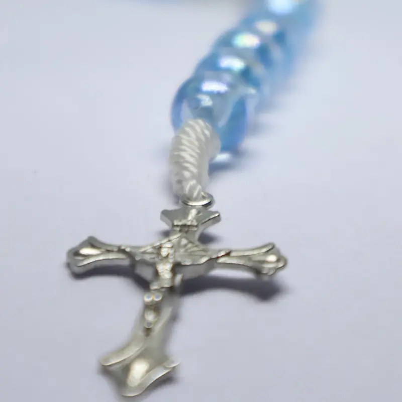 Rosario 77 Bapakami Katolik - Mote Blue Shimmer/Glitter - Glow In The Dark 4