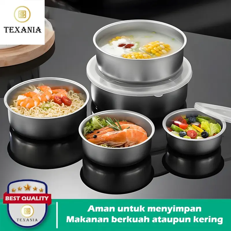 FRESH BOX RANTANG SUSUN STAINLESS / RANTANG 5 SUSUN STAINLESS (FREE BUBLE WRAP) Rantang susun paling 8