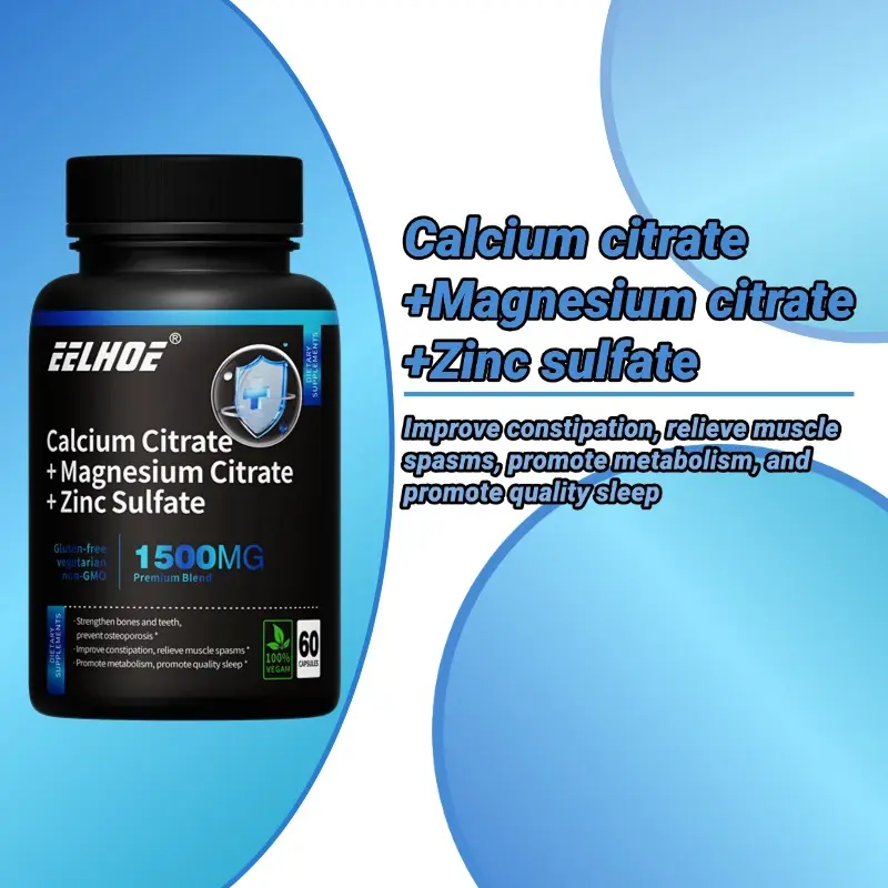 Kalsium, Magnesium, Zinc+D3K2 untuk Kesehatan Tulang, Sendi, Jantung dan Meningkatkan Kekebalan Tubuh
