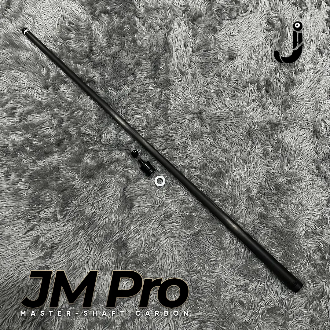 JM Pro MASTER Billiard Shaft Carbon - LOW DEFLECTION