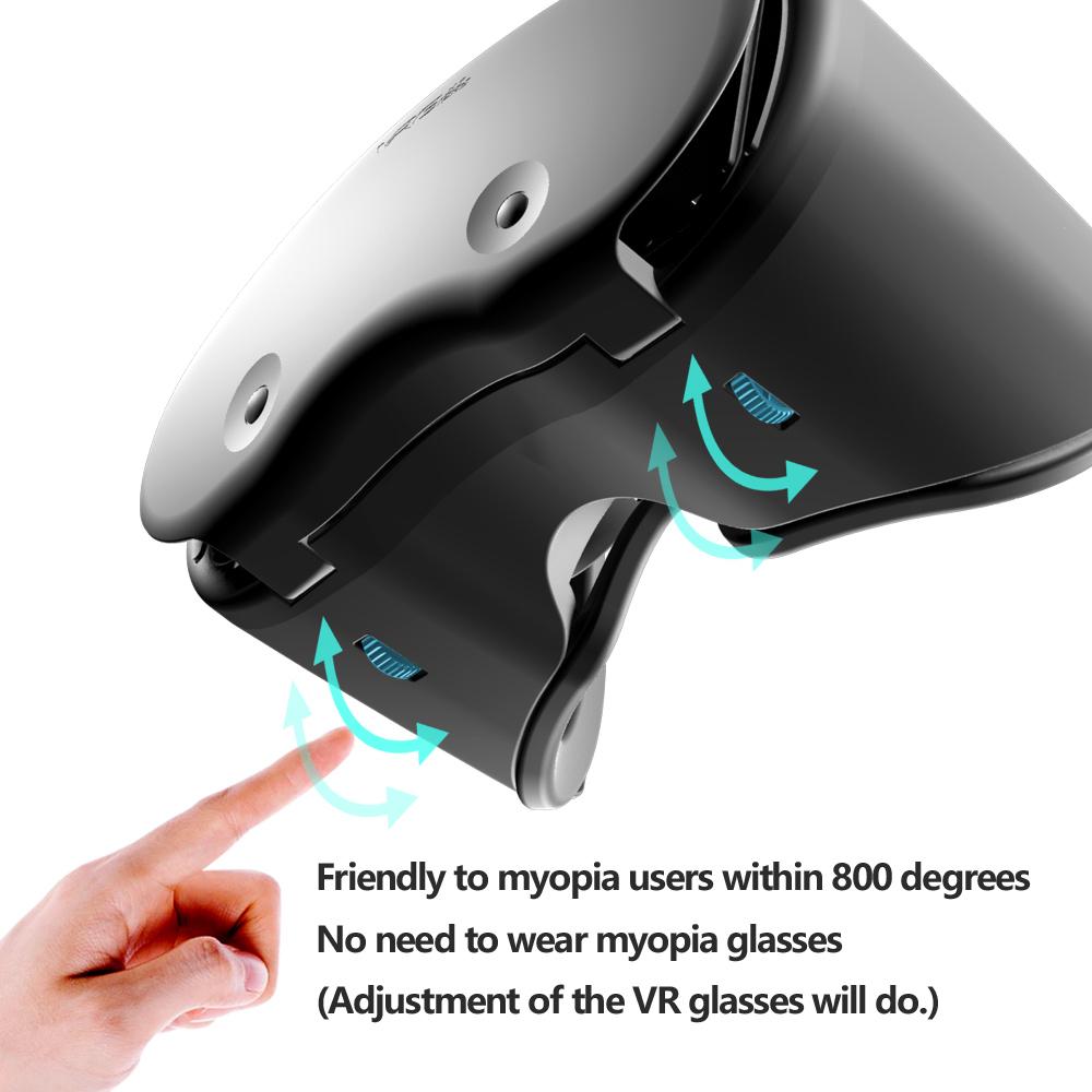 3D Virtual Reality VR Glasses For iPhone Android Smartphone Cell Mobile Phone Helmet Headset Wirth Real Lenses Goggles Devices - Image 9