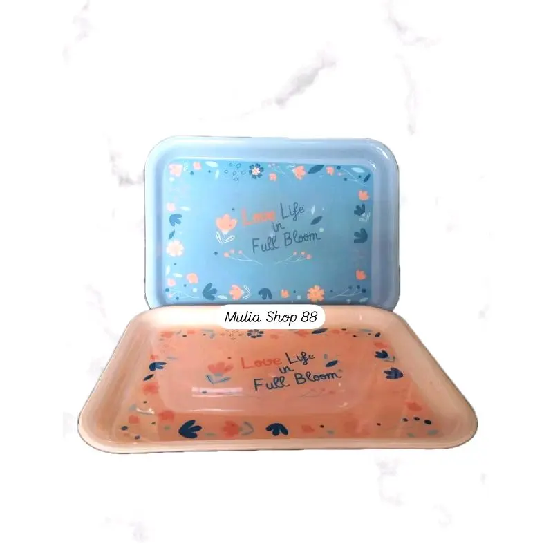 Nampan KATA tray Oval / Nampan Oval Merk Technoplast warna pastel cantik