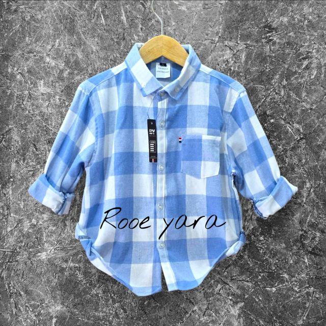 ROOE YARA KIDS & JUNIOR Kemeja Flanel Anak Usia 1-12 Tahun Lengan Panjang Size M L XL 2XL dan 3XL Best Seller Fashion anak motif  Kotak-Kotak