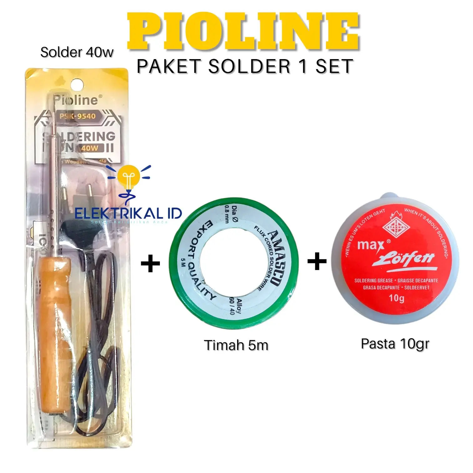 PERLENGKAPAN SOLDER SATU SET Harga Lebih Hemat