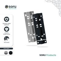 Gambar SORU - Grendel Slot Kunci Pintu Jendela Bulat - Door Latch Stainless Steel Anti Karat - Black, 3 Inch dari Soru Indonesia Kota Bandung 2 Tokopedia
