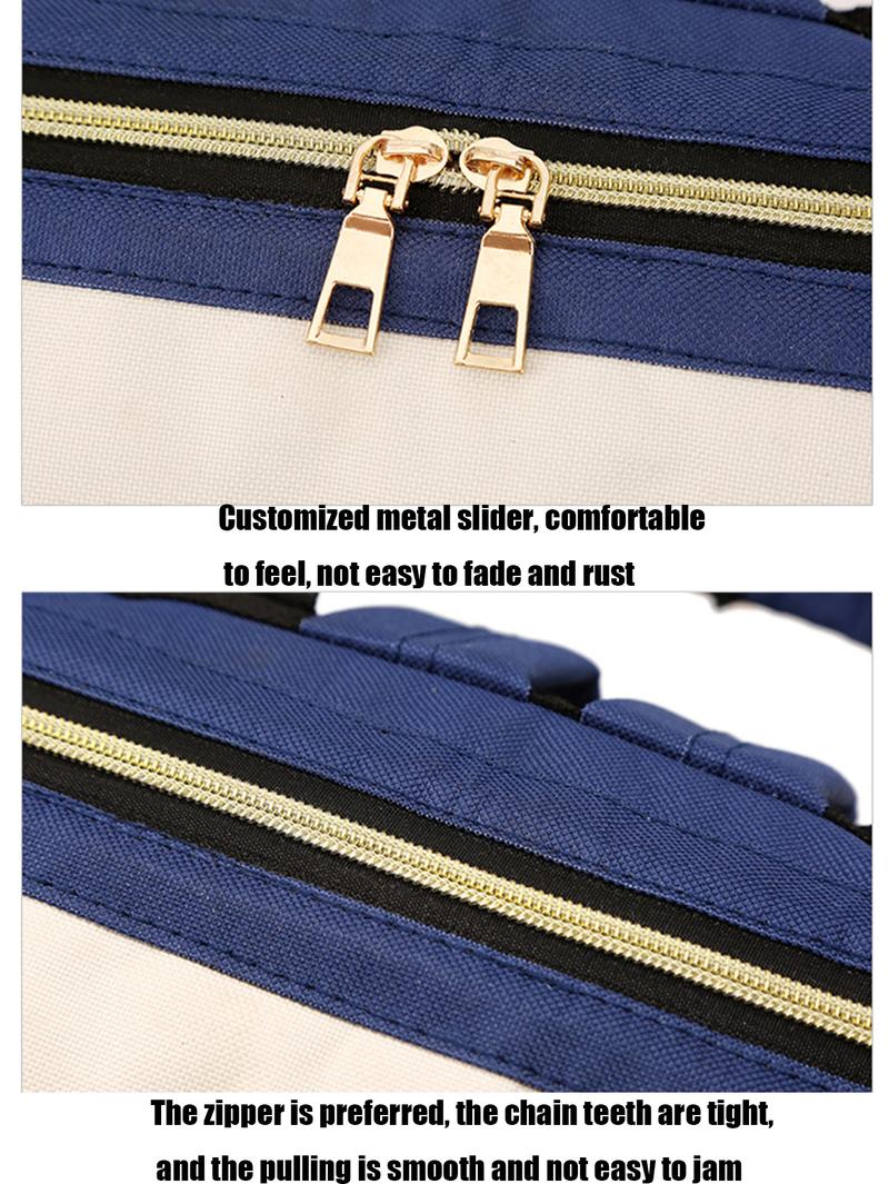 Product Introduction of 1 piece oxford cloth multifunctional changing bag large capacity fashion mother and baby bag outdoor travel backpack suitable for storage 8