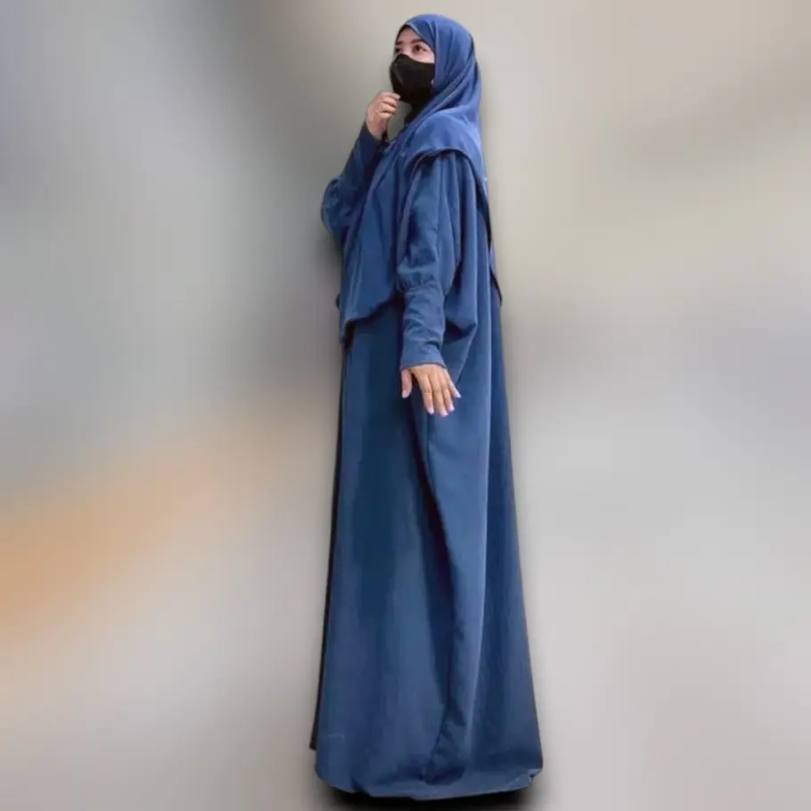 GA Abaya Kaftan Amina Ld 140 Cm Remaja Wanita Muslim Muslim Wanita