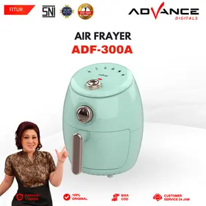 【Exclusive Susanwang】Advance ADF-300A Air Fryer menggoreng tanpa minyak Kapasitas 3 Liter Garansi Resmi 1 Tahun COD