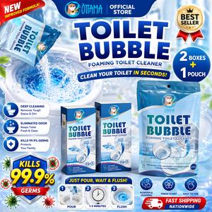 OTTAMA Toilet Bowl Cleaner, Toilet Flushing Powder, Full Bubbles, Kills Germs to the Corners, Root Odor Elimination, Kills 99.9% Germs,  Gentle Unclogging Natural Ingredients