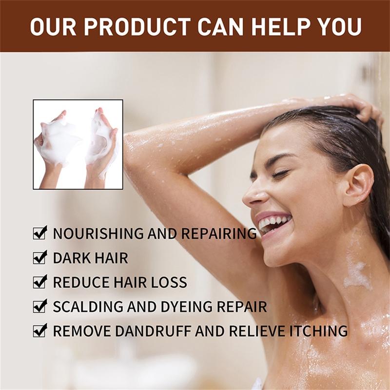 Product Introduction of Jaysuing 1pc Polygonum Multiflorum Shampoo Soap Natural Darkening Grey Hair onerryph Fragrance Free 5
