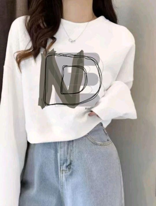 Product Introduction of Crop TOP Santai Putih Wanita Lengan Tangan Panjang Wanita Katun - Atasan Polos Dewasa - Baju, Hitam  Cewek Kaos Oblong Distro Combed Oversize Nyaman 7