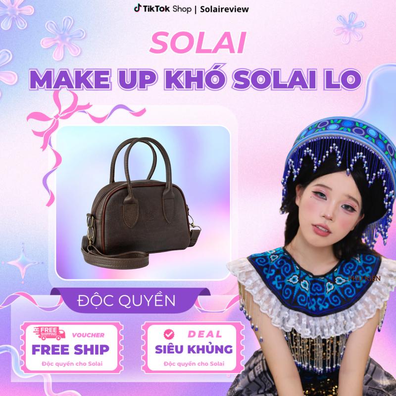   ĐỘC QUYỀN SOLAI x HANAMA  _ KHÔNG TẶNG KÈM CHARM GẤU_ Hera 1 _ Túi Hến Bag Da 