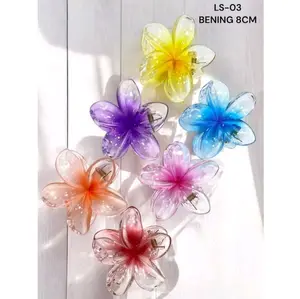 Jedai Bunga Kamboja Warna-warni Transparan untuk Dekorasi Rumah dan Pesta