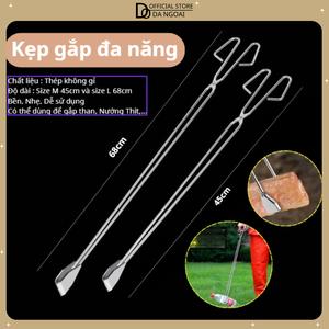 Kẹp Gắp Rác Dã Ngoại Chất Liệu Thép Không Gỉ Tiện Lợi, Kẹp Gắp Than Nướng Bếp BBQ Cắm Trại, Camping - DCP43