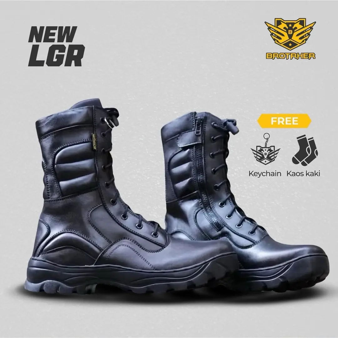 SEPATU PDL Laras Type New LGR full Kulit merk Brotrher Boots