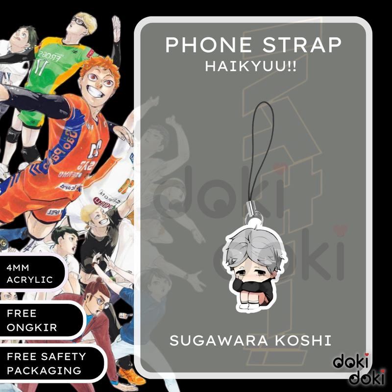 PHONE STRAP HP ANIME HAIKYUU!! HAIKYU!! 2 SISI 5