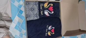 Product Review of Handuk Kimono Set custome bordir nama depan belakang seserahan dan kado pernikahan Hadiah Handuk Wanita Dewasa Tidur Dress Pria from E**a s**i y**0 2
