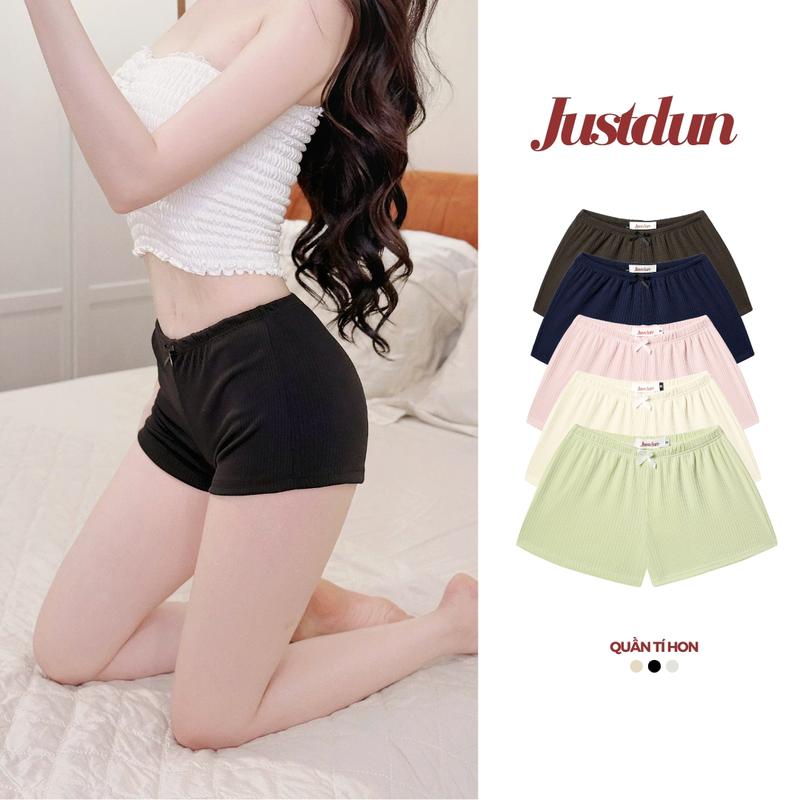 Mở bán Quần đùi tí hon mặc đi ngủ quần short sexy mặc nhà vải tăm thái mát mẻ H52 JUSTDUN