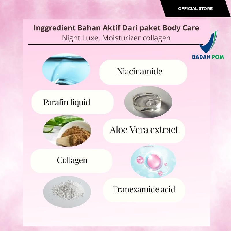 [ARTHA LDT] PAKET EXTRA WHITE EVERY NIGHT (body booster malam 1 + body lotion malam 1 ) FREE POUCH  Tubuh [Pencerah Hand] 1