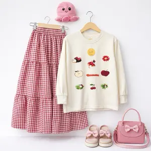 DAHLIA Setelan Anak Ummarakids Bahan 100% Cotton dengan Desain Bunga dan Buah yang Lucu dan Nyaman