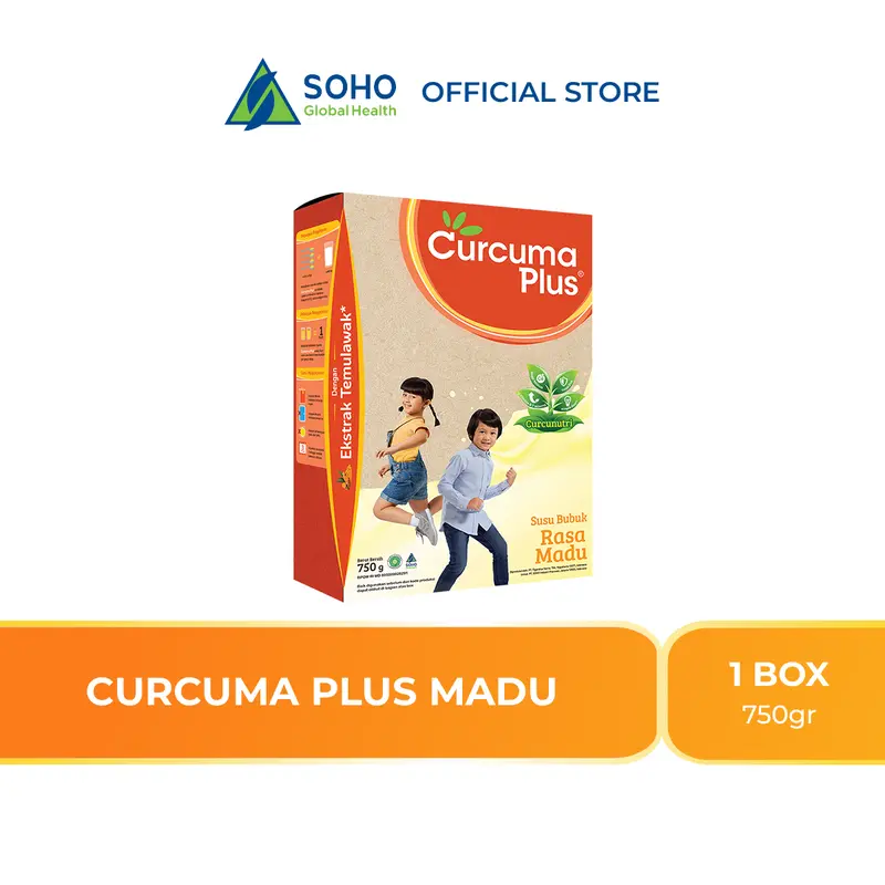 Curcuma Plus Susu Bubuk Anak - Rasa Madu 750gr Powder 0