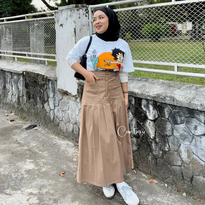 Rok Manyung Helwa Skirt Katun Twill Simple 5