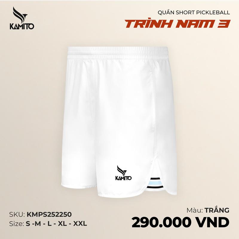  Quần Short Pickleball Trình Nam 3 Quần Pickerball Kamito Quần Thể Thao Co Giãn Thoáng Mát 