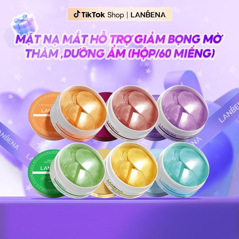 【PICK Mặt Nạ Mắt LANBENA Hỗ Hỗ Trợ Dưỡng Da Mắt Cải Thiện Mờ Thâm Bọng Mắt 60 Miếng Skincare VC/HA/24K/Retinol,Eyemask Women nữ,Nam giới,Eyecare,Eye Treatment,SkinCareTips
