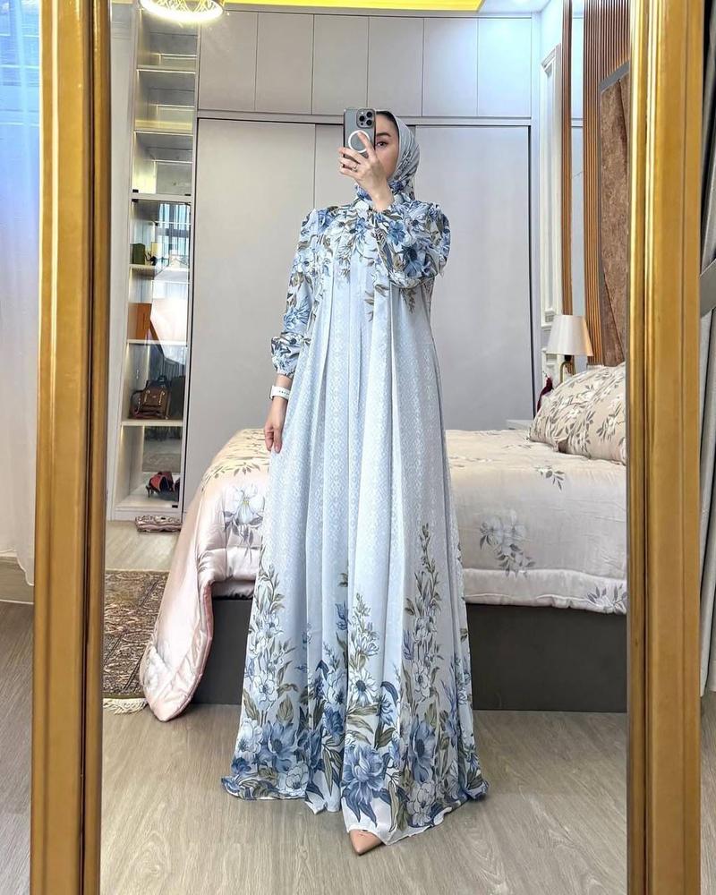 Product Introduction of Gamis set hijab arsyila gamis wanita dress mewah busui friendly gamis elegan setelan hijab gamis wanita Panjang rayon Diamond gamis Motif Muslim Rayon Nyaman 26