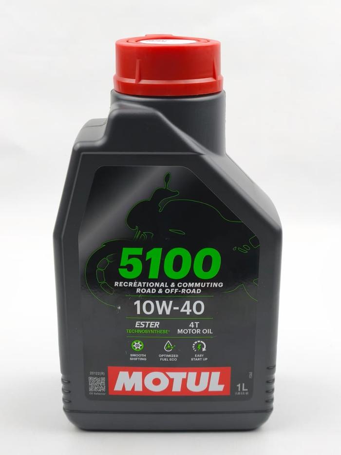 Gambar MOTUL Oli Mesin 5100 4T 10W40 1 Liter untuk Ninja 250 R25 R15 Vixion MX FU Technosynthese-Ester API SM JASO MA2 Performa Mantap Kopling Gear Motorcycle Oil Motor dari Lestari Motor 2 Kota Administrasi Jakarta Barat Tokopedia