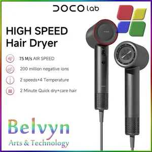 DOCO Lab Hair Dryer Quick Dry Hot and Cold Compact Size Anion 1600W - H800