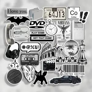 27PCS STICKERPACK RETRO DARK SUDAH TERPOTONG - Sticker Helm Hp Laptop DLL
