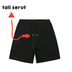 CELANA BOXER unisex polos hitam short pria  dewasa ada saku santai surfing distro