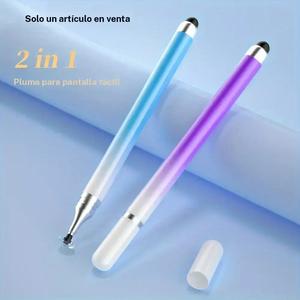 Pluma estilográfica universal de degradado 2 en 1 para smartphones, tabletas y iPad (1 pieza)