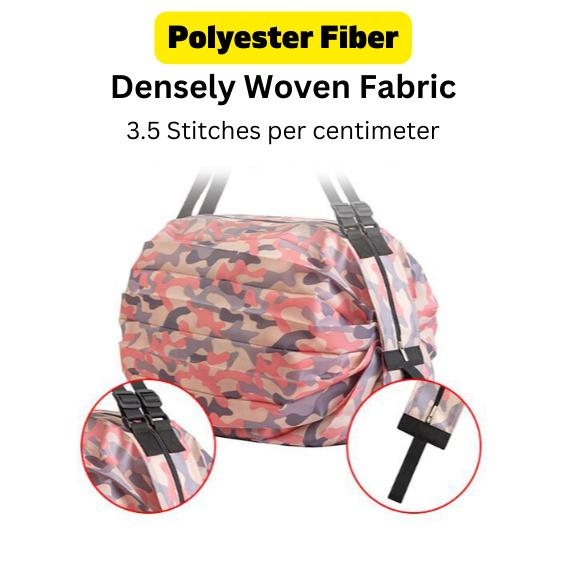 [SG Stocks] Folding Eco Friendly Shopping Bag – 20 kg Load - Large Capacity, Reusable, Durable, and Convenient