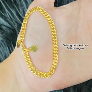 Gelang jalin 10grm koin 91