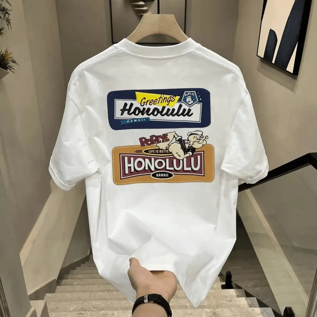 2025 Kaos Fashion Unise Pria dan Wanita Muda dengan Cetakan - Bahan Atasan Nyaman - Distro, Keren