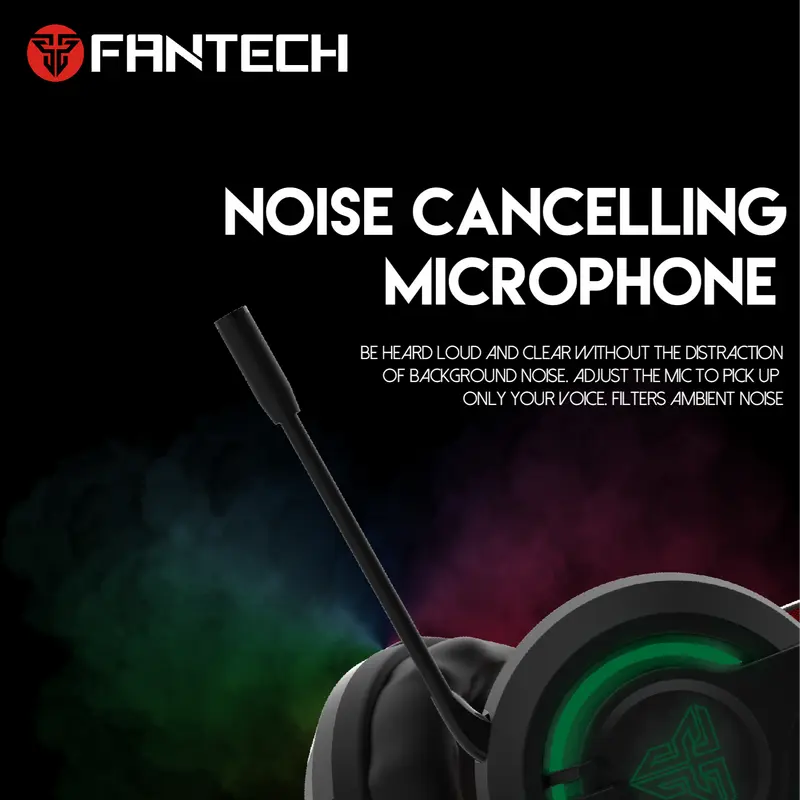 Fantech CHIEF II HG20 RGB Gaming Headset Headphones Built-in Microphone Noise Cancellation Pc Earphones Lighting Headphone Bass 5