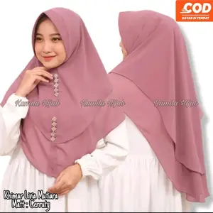 (COD) 2 LAYER AISYAHBANA CERUTY KHIMAR LIVIA MUTIARA Ped Hijab Instan Termurah Jilbab kekinian Fasion Musim Jilbab instan ceruty terbaru hijab