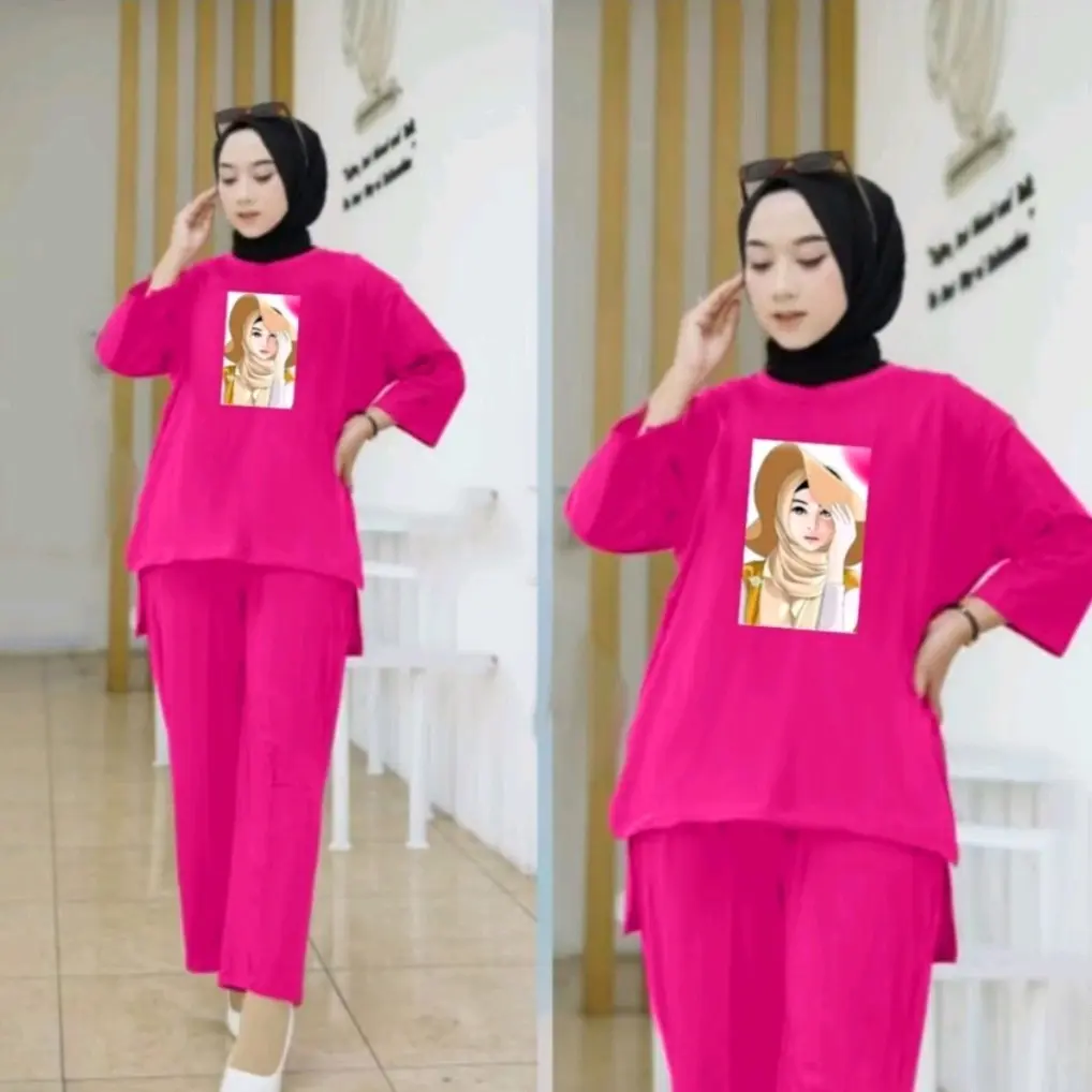 Nadia Setelan Tunik Hijab + Setelan Tunik + Set Blouse