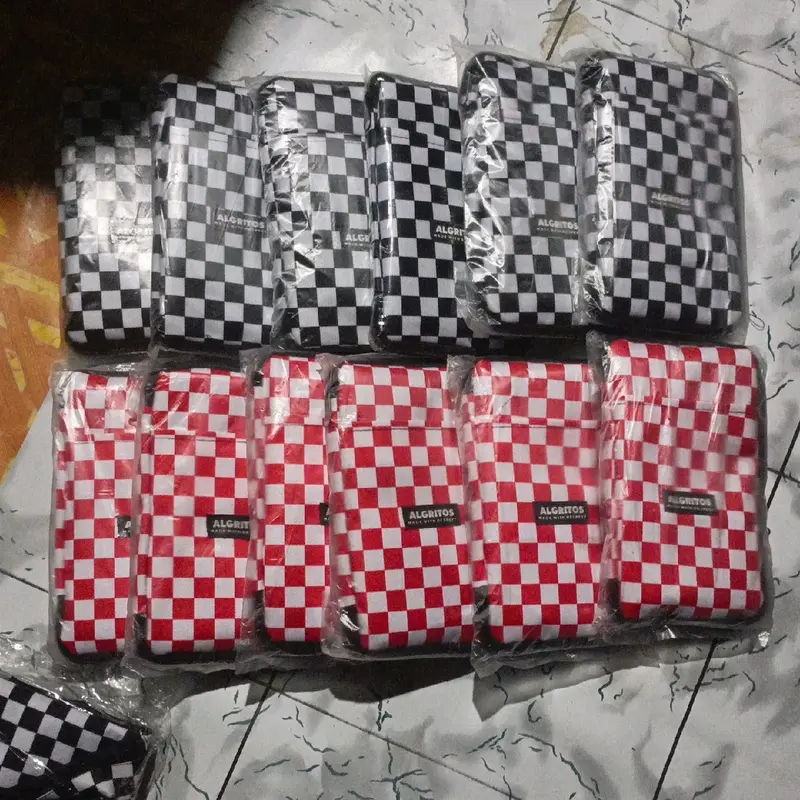 new sako wallet checkerboard series dompet handphone dan kartu dompet gantung hanging wallet trending tas washbag sling bag Lipat 4