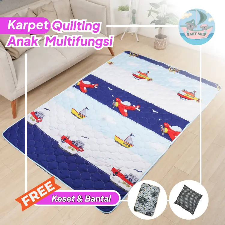 Maeteu x Babyship Karpet Quilting Anak Multifungsi
