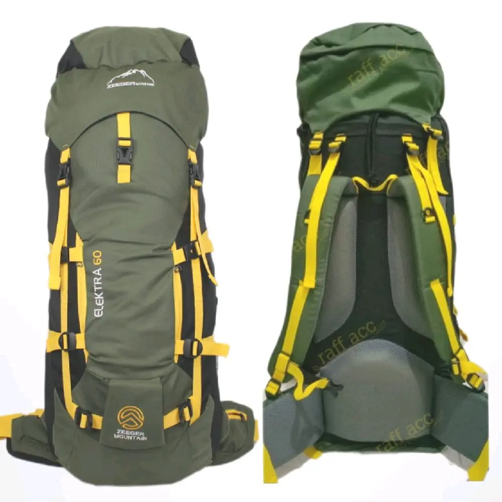 Tas Ransel Gunung 65L Fiber & Besi - Nyaman & Tahan Lama