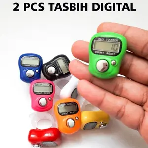 ( 2 PCS ) Tasbih Digital Mini Finger Counter Penghitung Jari utk Ngaji Berzikir