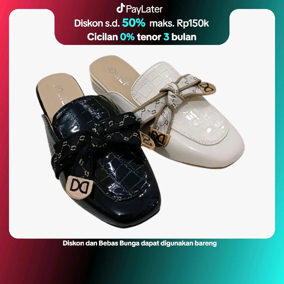 Sandal Mule Import Wanita Jolief Kekinian 913-1 - Ukuran 36-40