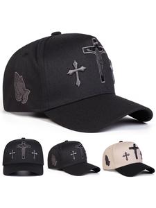 Gorra de béisbol unisex con cruz de Jesús, sombrero ajustable con protección solar, ajustada y casual para viajes al aire libre, playa y vacaciones para hombres y mujeres