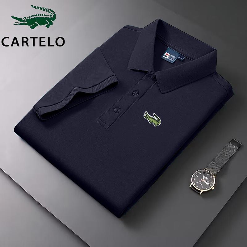Áo Polo Golf Mùa Hè, Dành Cho Nam Giới, Chất Lượng Cao, Thêu CARTELO, Polo Công Sở Thường Ngày Thoải Mái Và Thoáng Khí, Áo ngắn Tay Áo, Hàng Mới Về Năm 2025 1